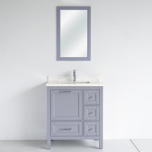 30 Inch Gray Selena Bathroom Vanity