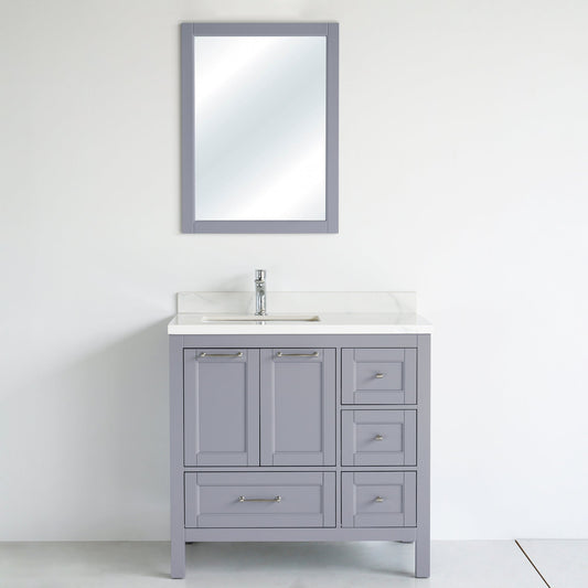 36 Inch Gray Selena Bathroom Vanity