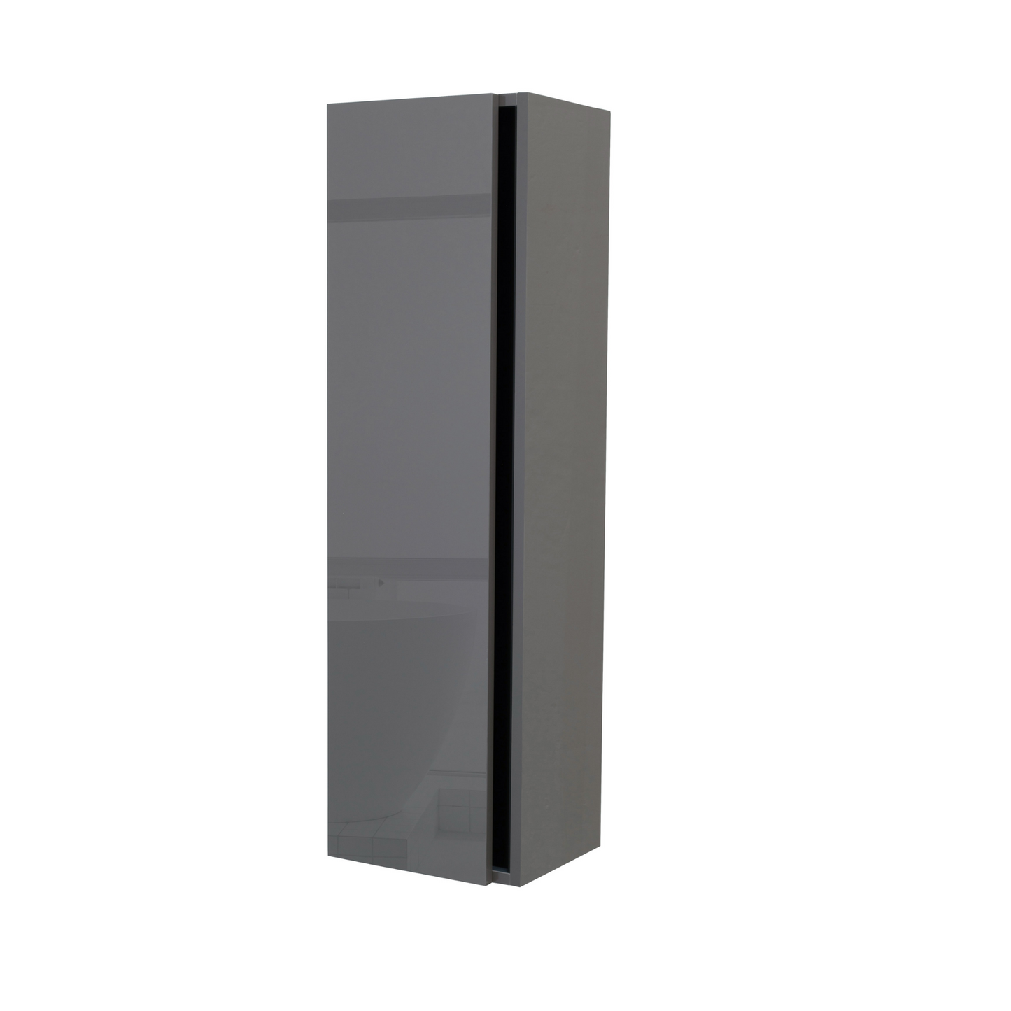 32 Inch High Gloss Anthracite Veneto Floating Bathroom Vanity