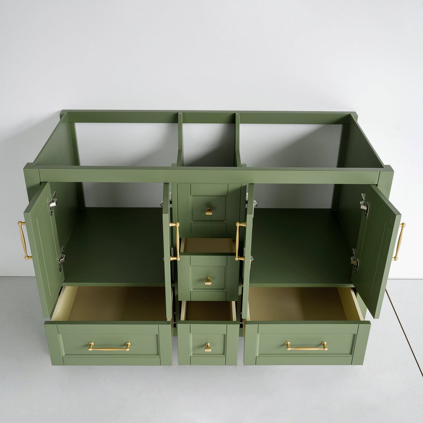 48 Inch Green Selena Double Sink Bathroom Vanity