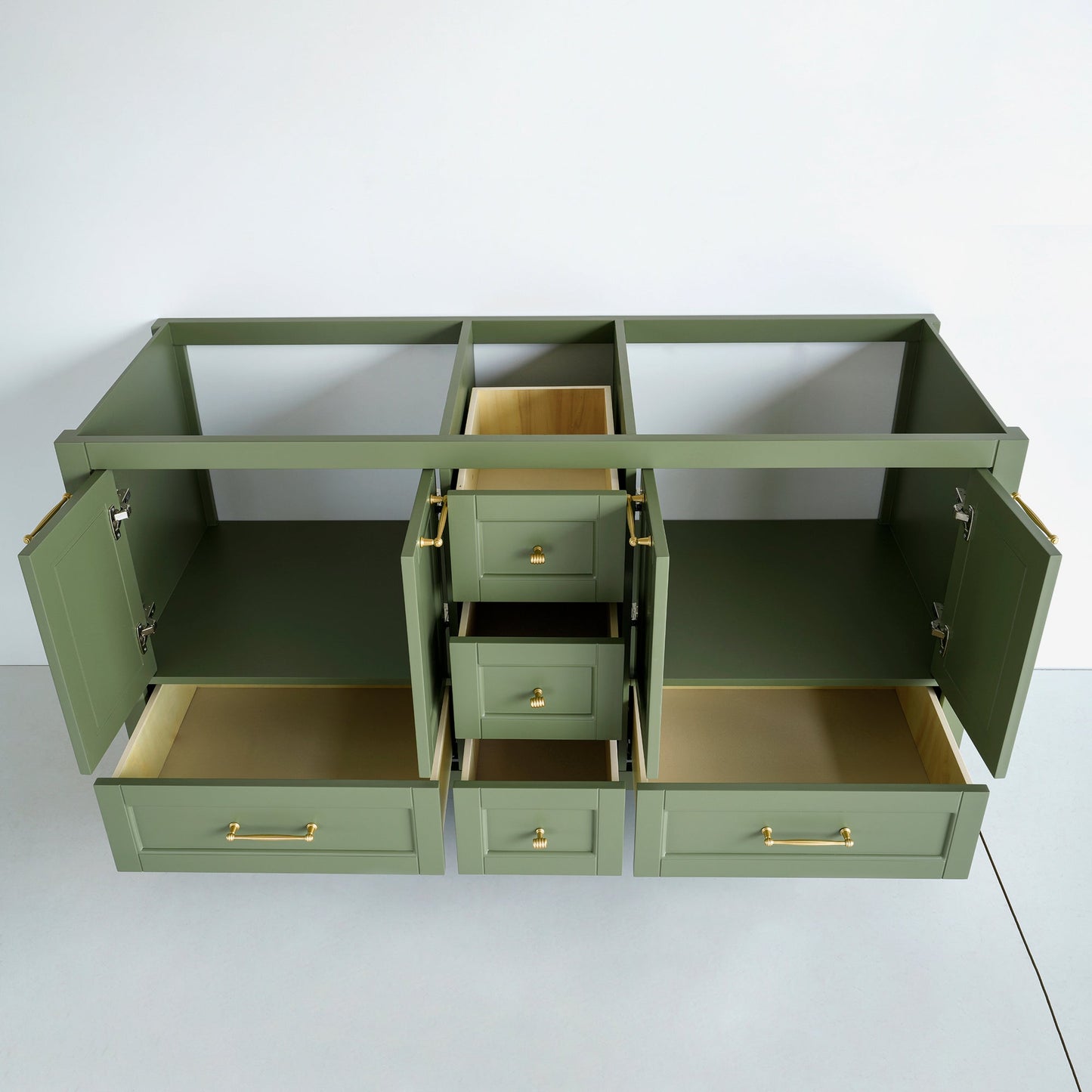 60 Inch Green Selena Bathroom Vanity