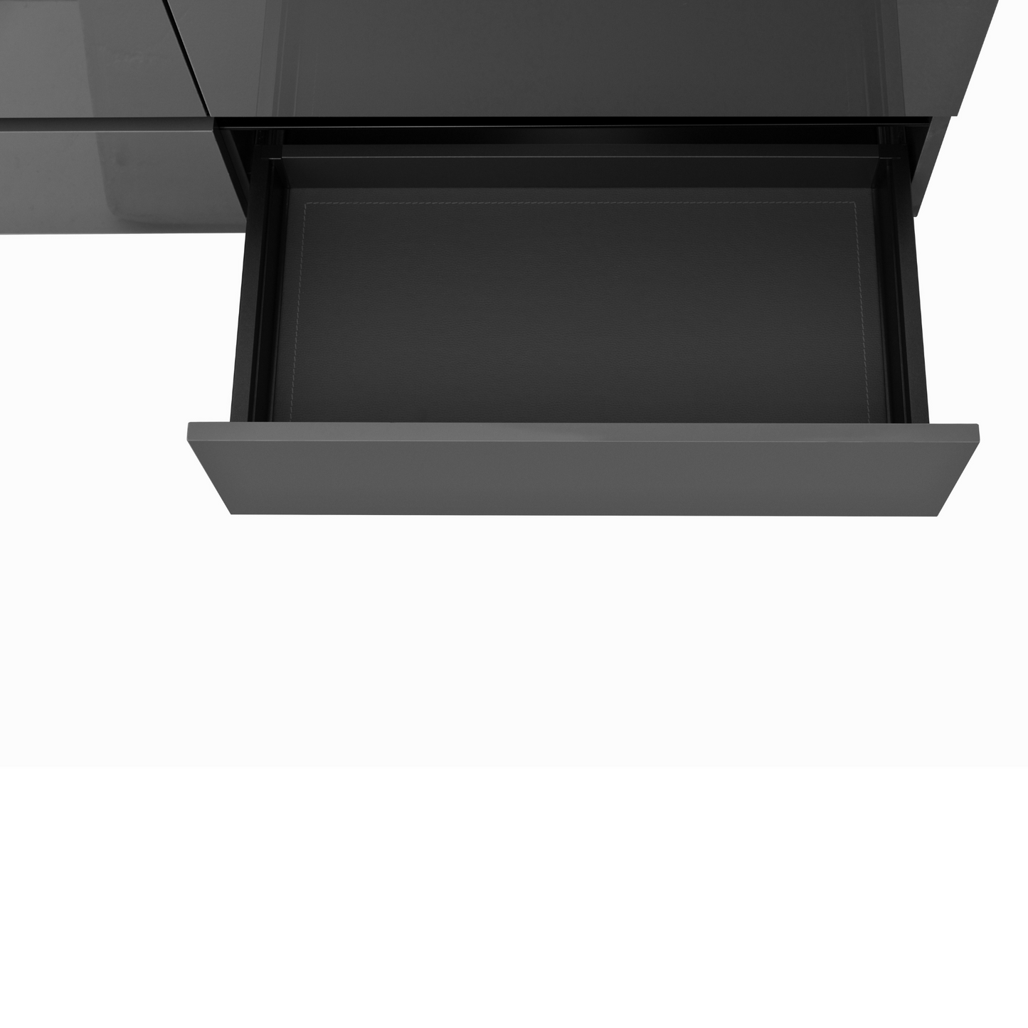 60 Inch High Gloss Anthracite Veneto Floating Bathroom Vanity