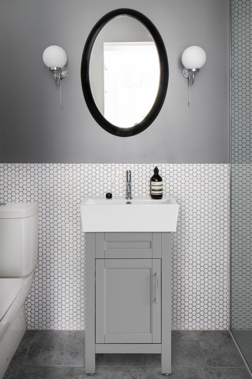 18 Inch Gray Selena Bathroom Vanity