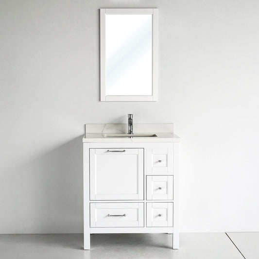 30 Inch White Selena Bathroom Vanity