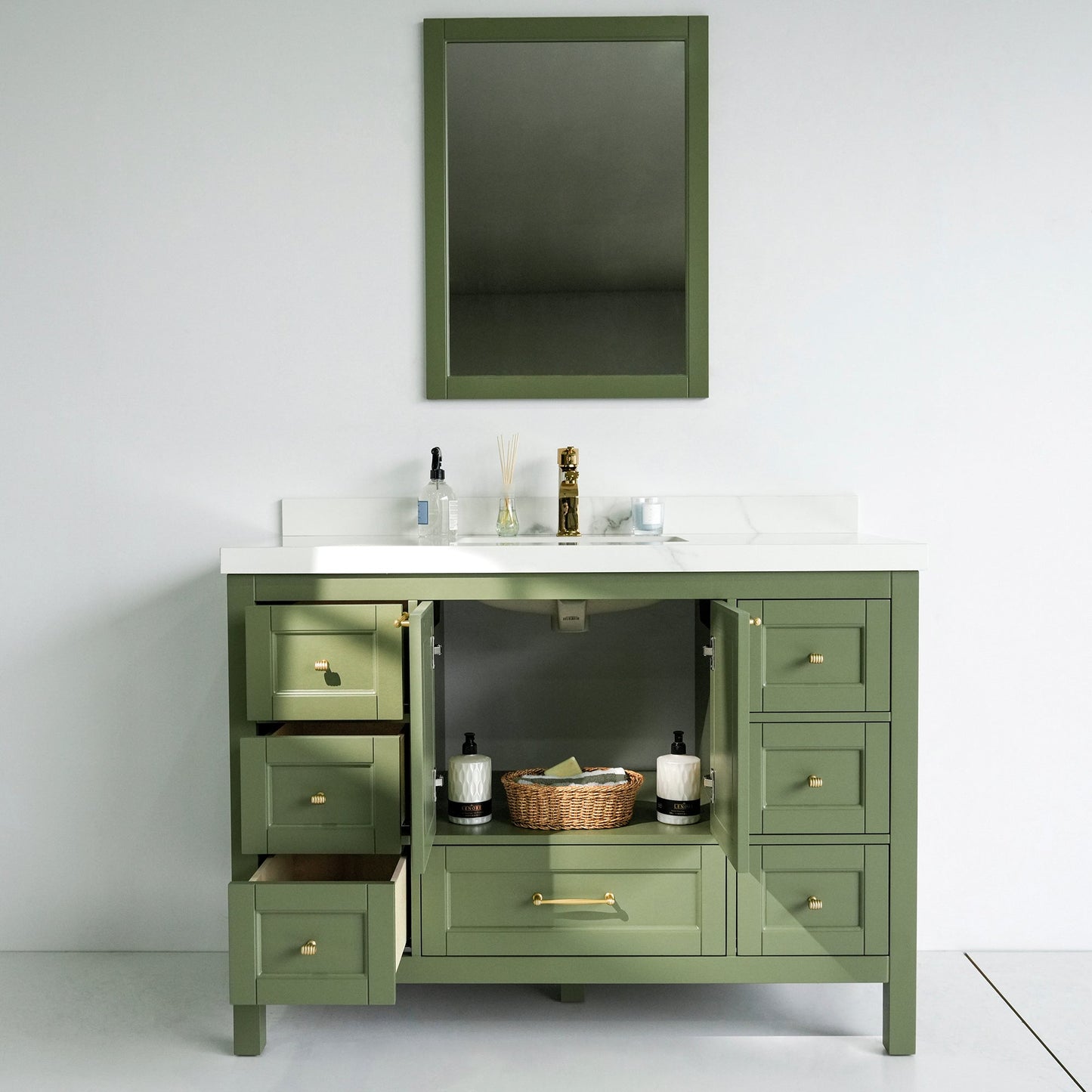 48 Inch Green Selena Bathroom Vanity