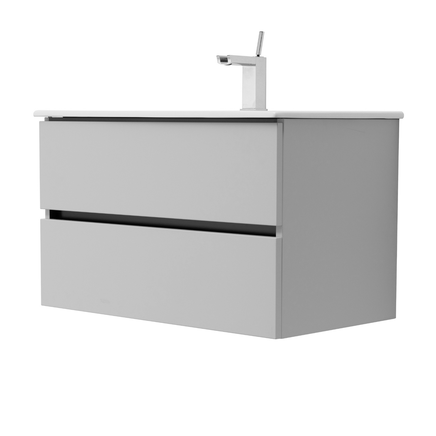 32 Inch Matte Cashmere Veneto Floating Bathroom Vanity