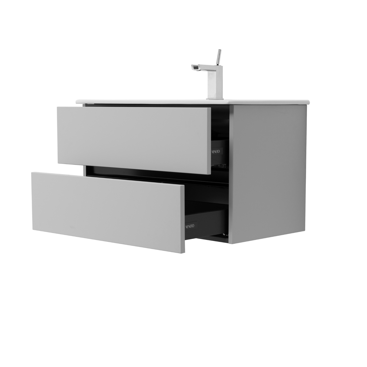 32 Inch Matte Cashmere Veneto Floating Bathroom Vanity