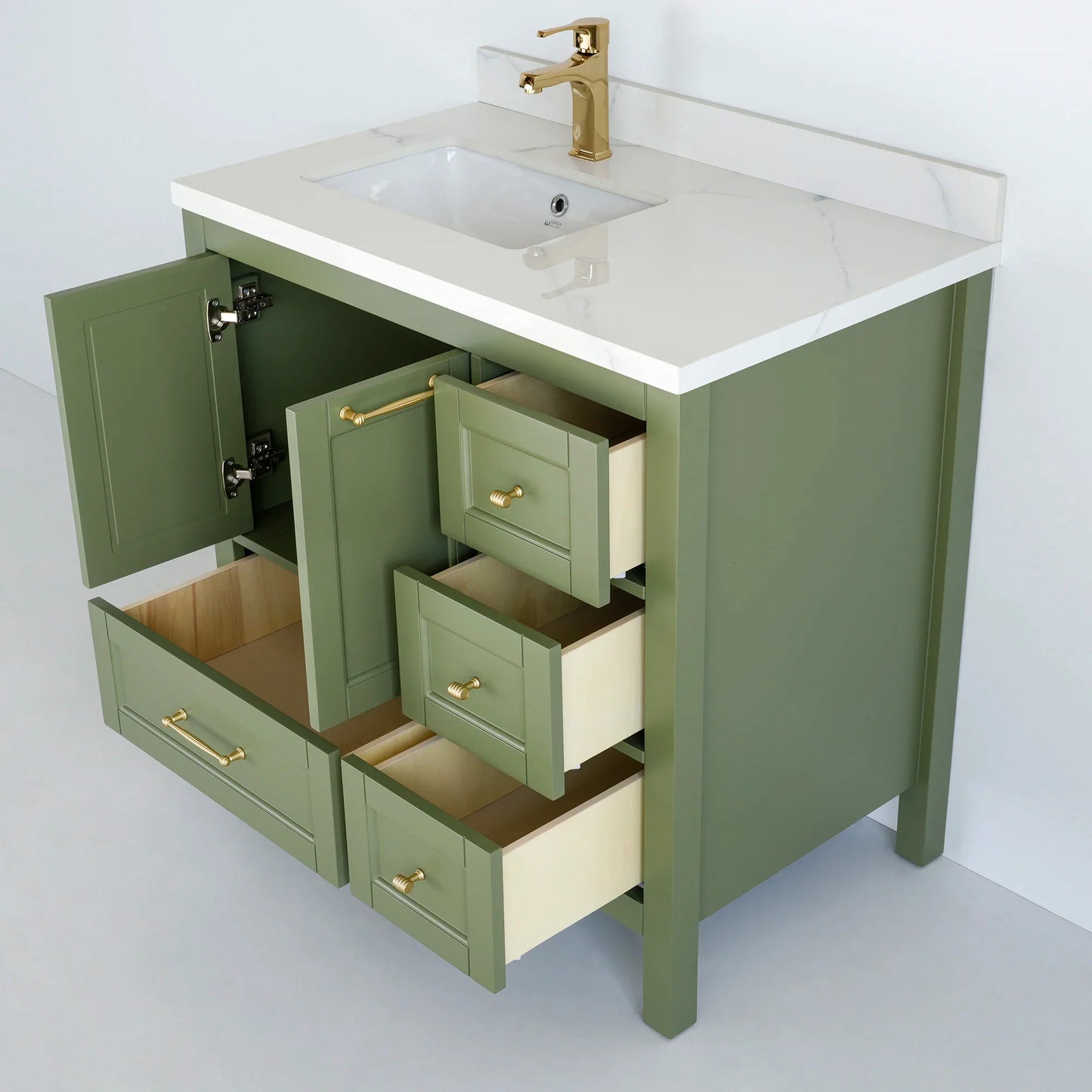 36 Inch Green Selena Bathroom Vanity