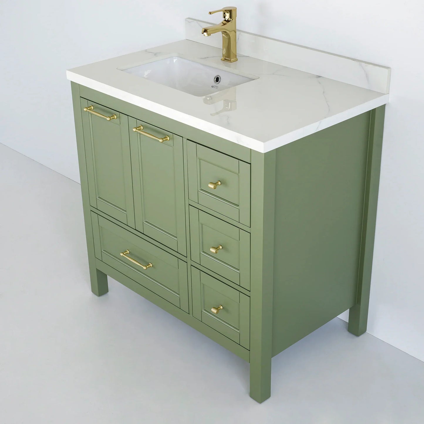 36 Inch Green Selena Bathroom Vanity