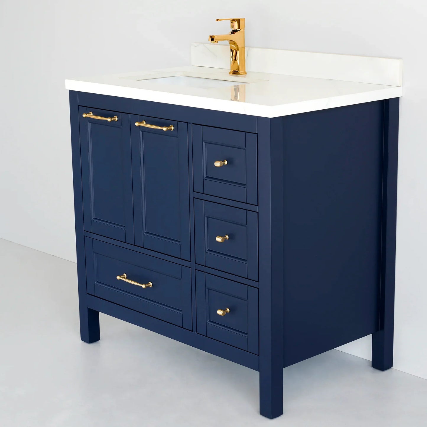 36 Inch Navy Blue Selena Bathroom Vanity