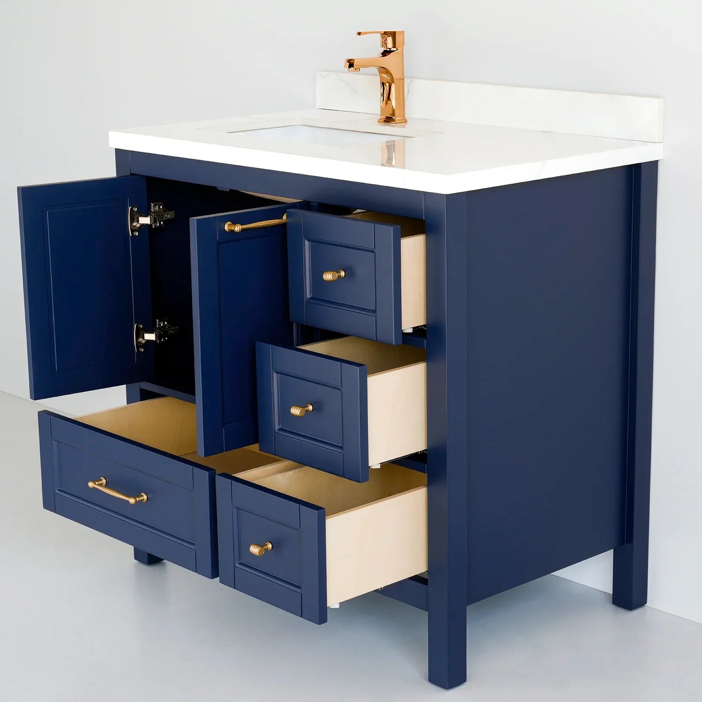 36 Inch Navy Blue Selena Bathroom Vanity