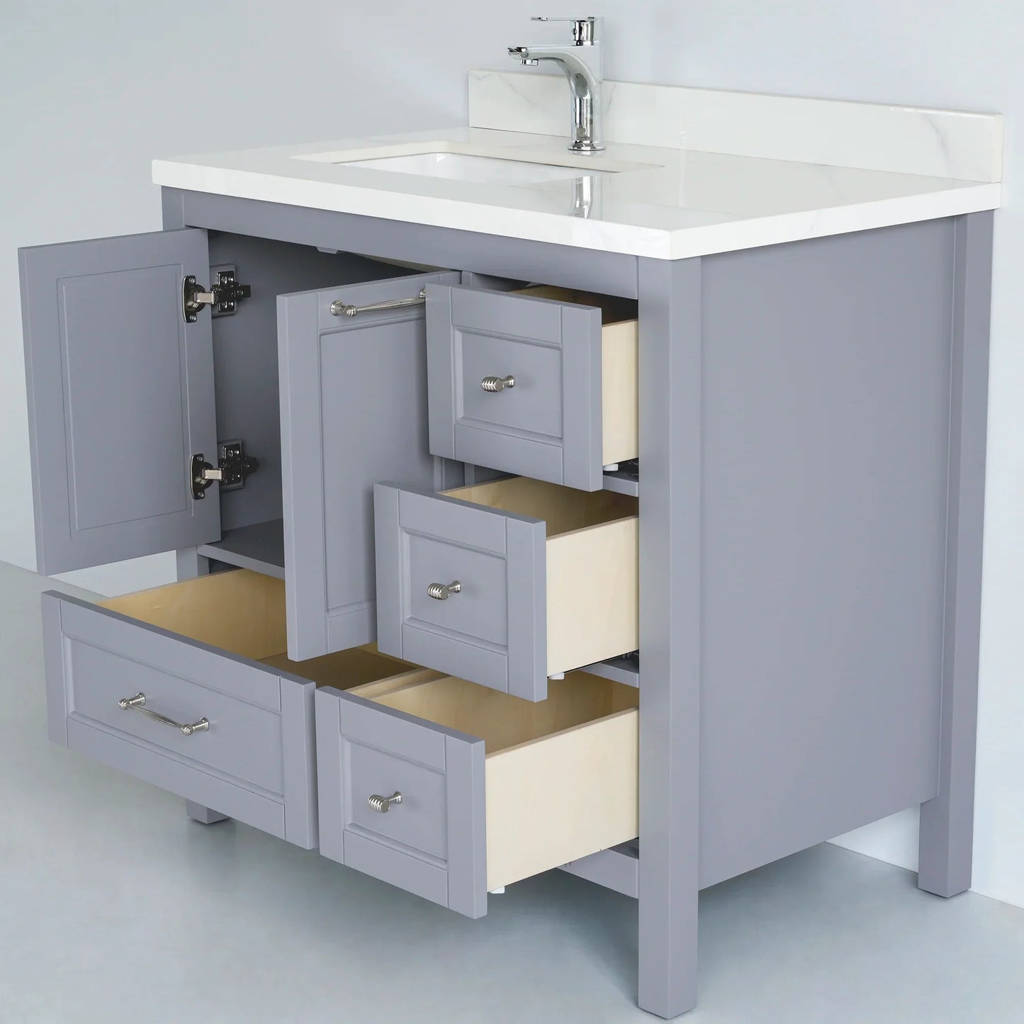 36 Inch Gray Selena Bathroom Vanity