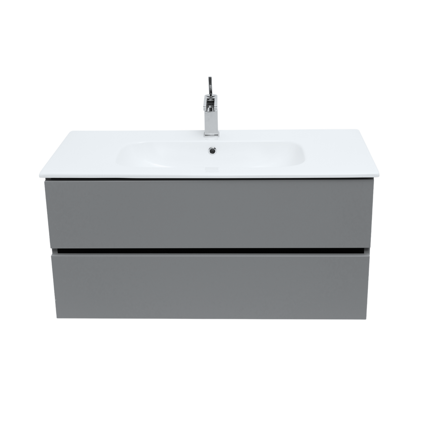 40 Inch Matte Dust Gray Veneto Floating Bathroom Vanity