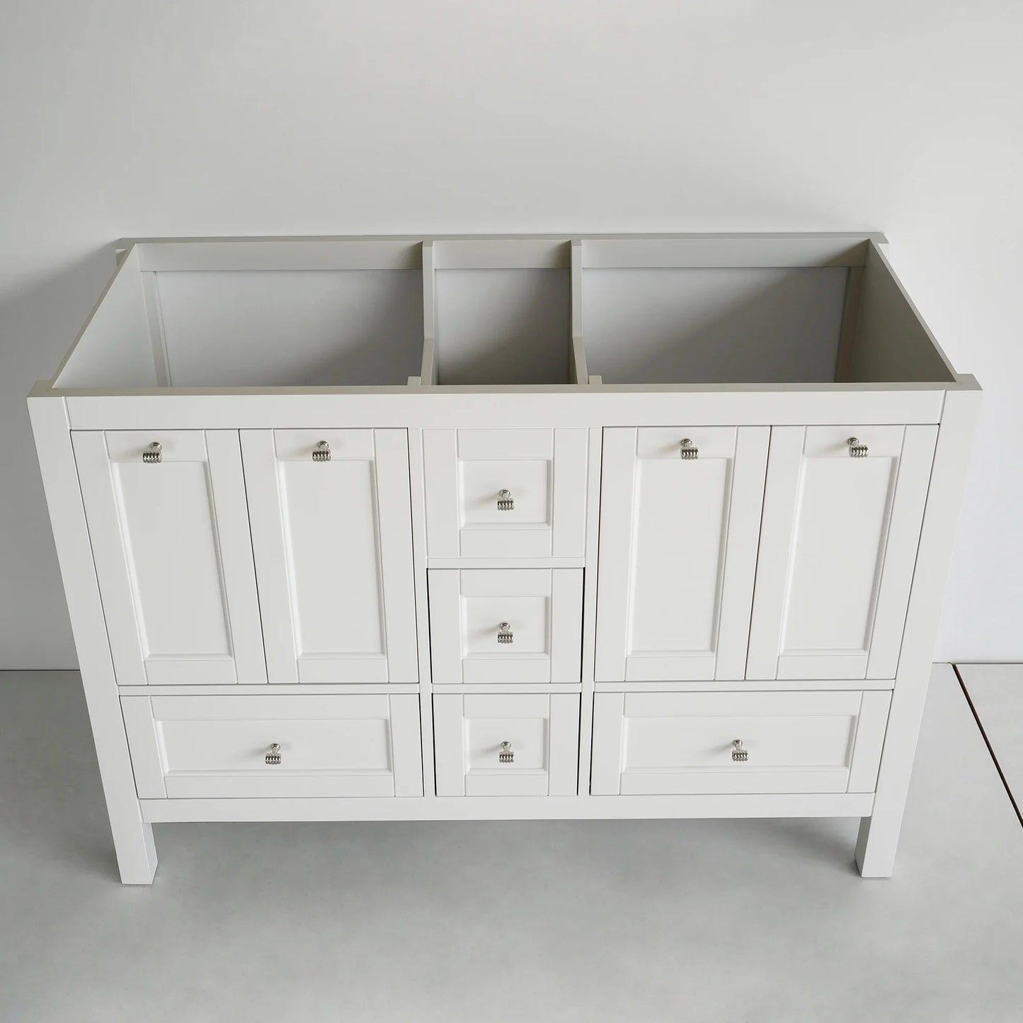 48 Inch White Selena Double Sink Bathroom Vanity