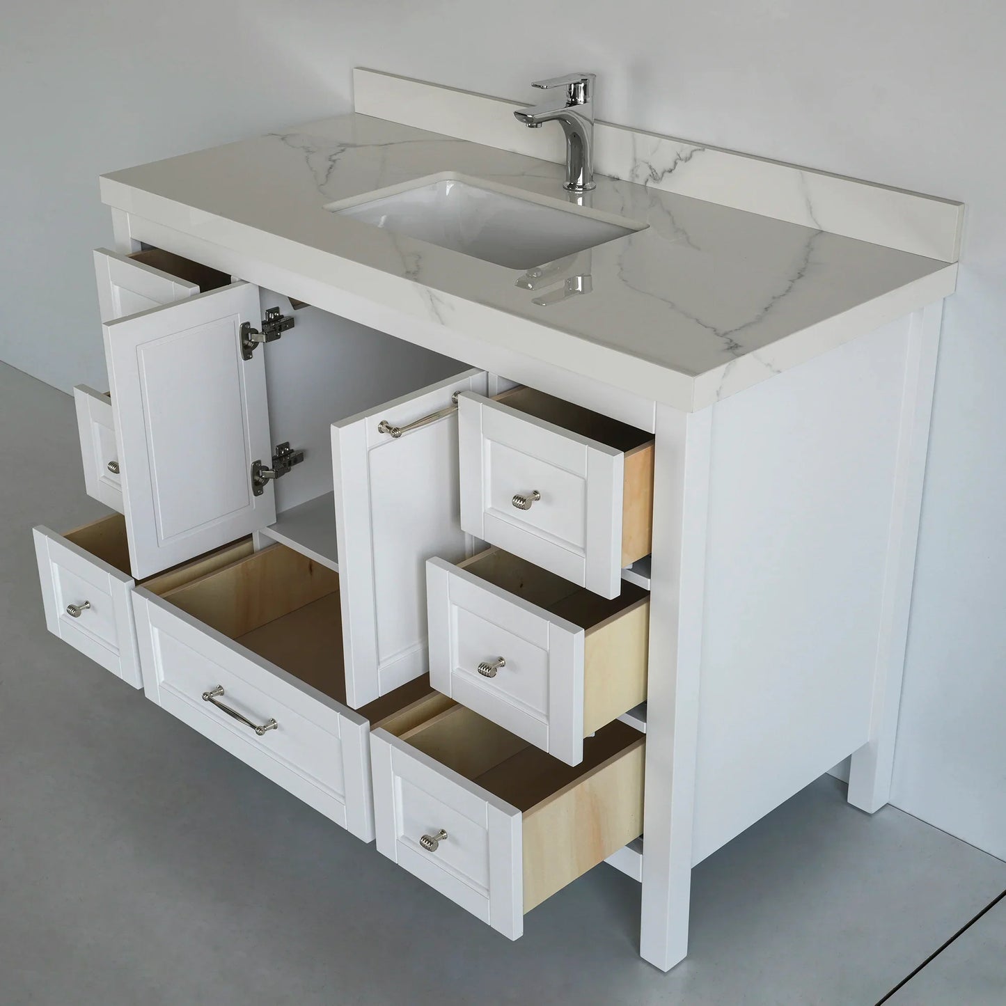 48 Inch White Selena Bathroom Vanity