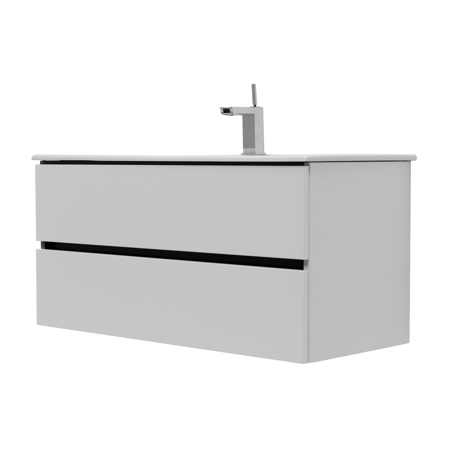 40 Inch Matte Cashmere Veneto Floating Bathroom Vanity