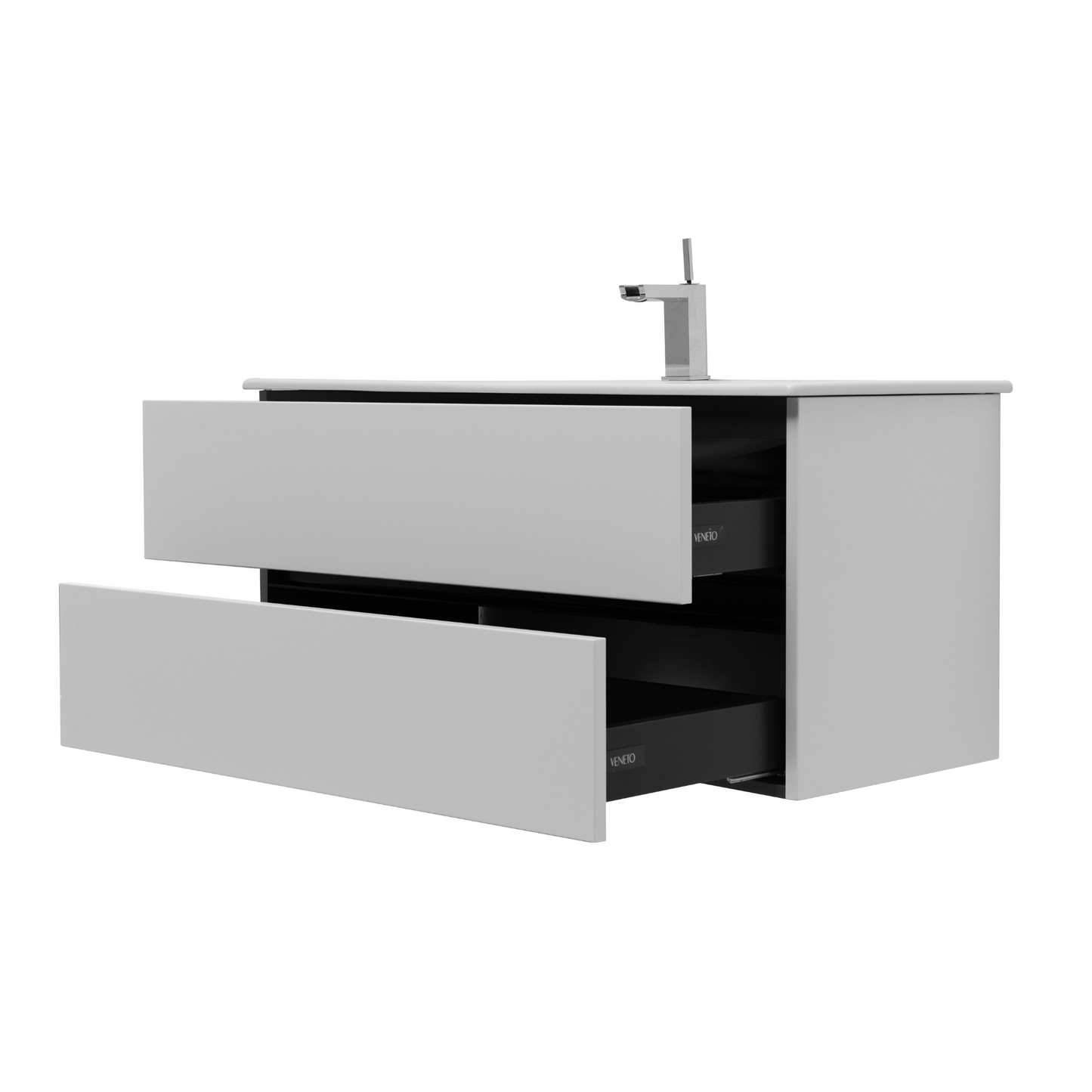 40 Inch Matte Cashmere Veneto Floating Bathroom Vanity