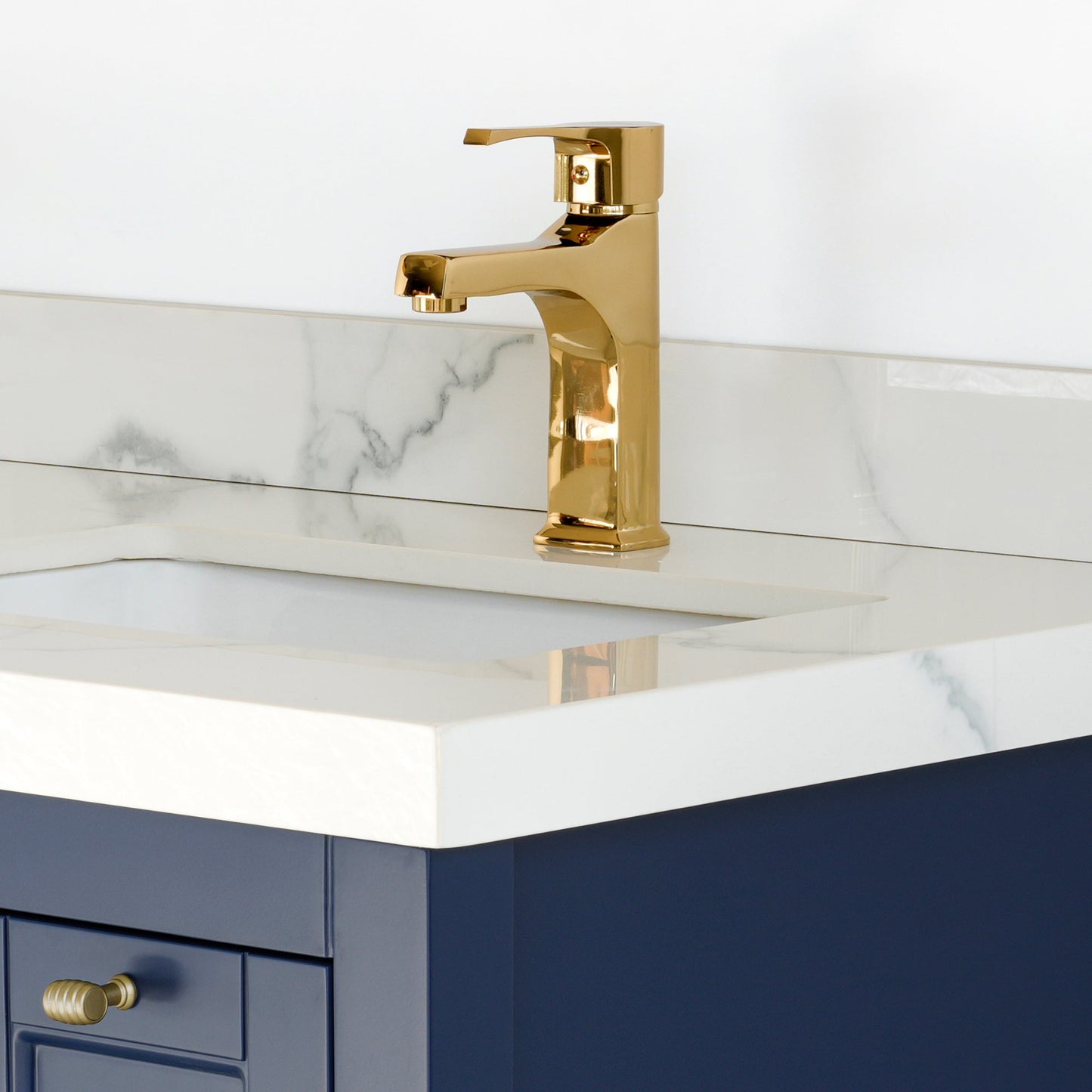 48 Inch Navy Blue Selena Double Sink Bathroom Vanity