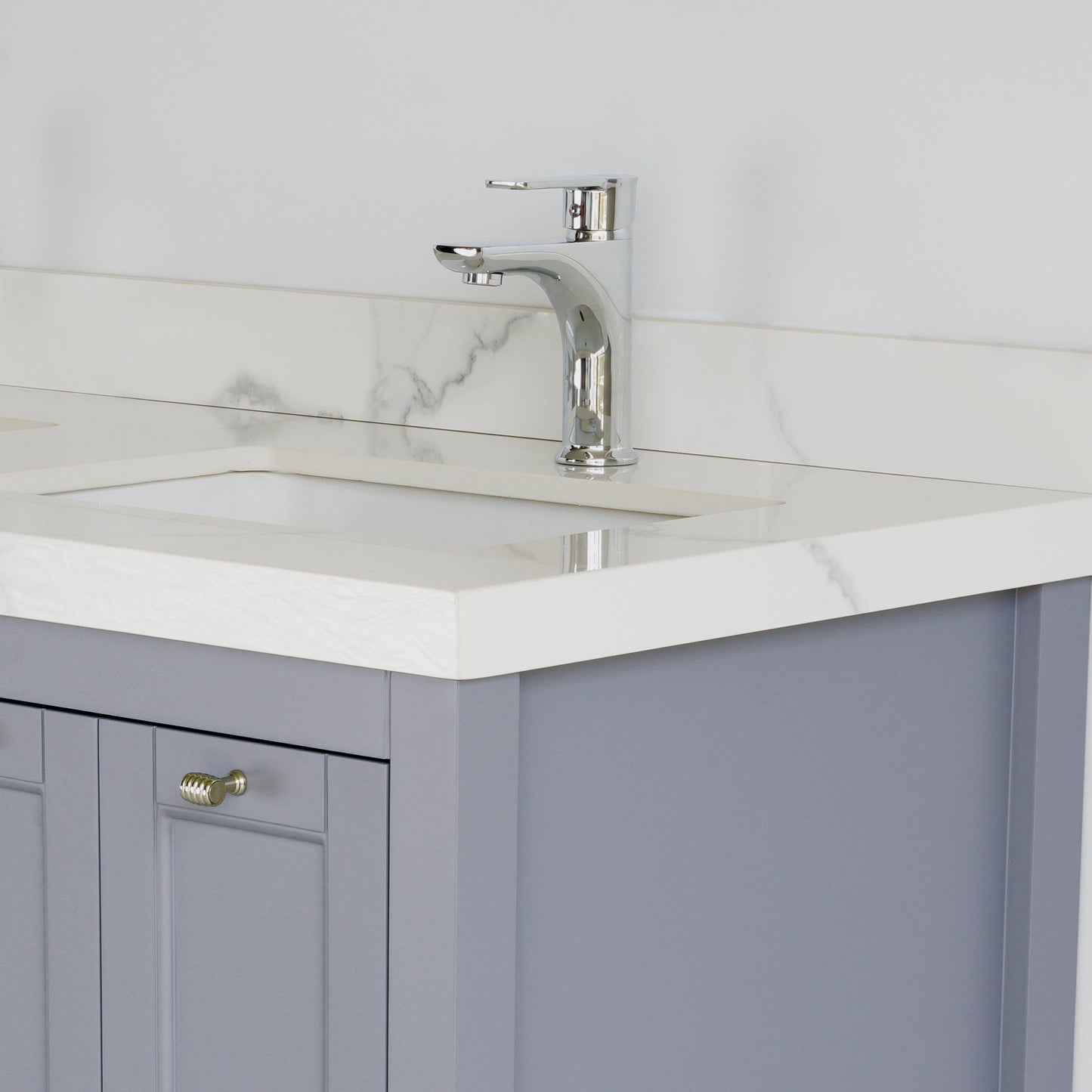 48 Inch Gray Selena Double Sink Bathroom Vanity