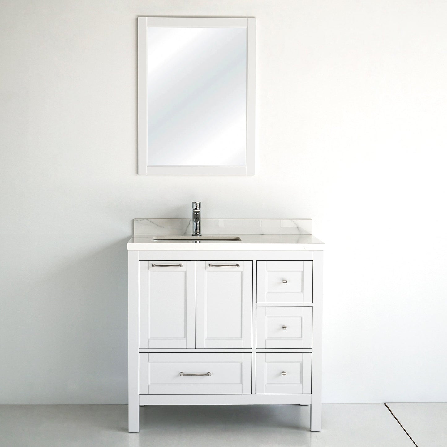 36 Inch White Selena Bathroom Vanity