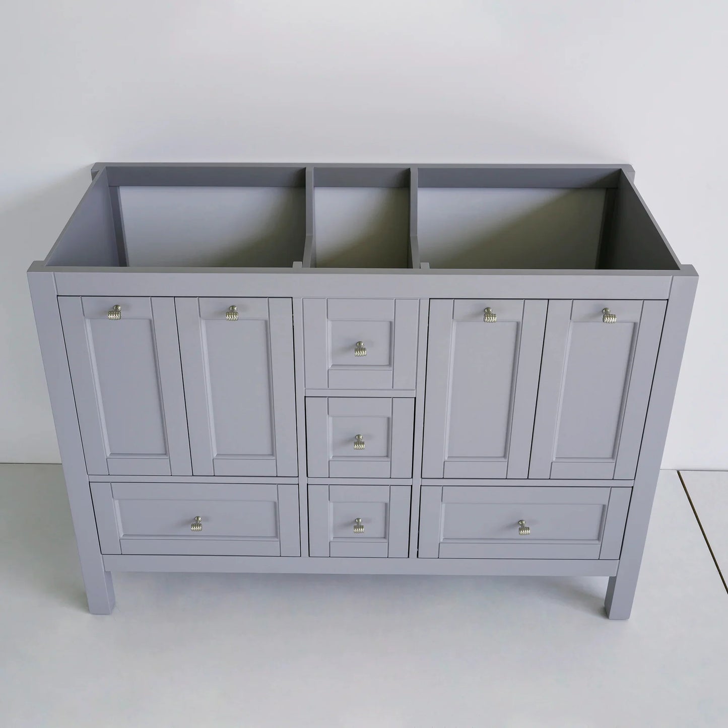 48 Inch Gray Selena Double Sink Bathroom Vanity