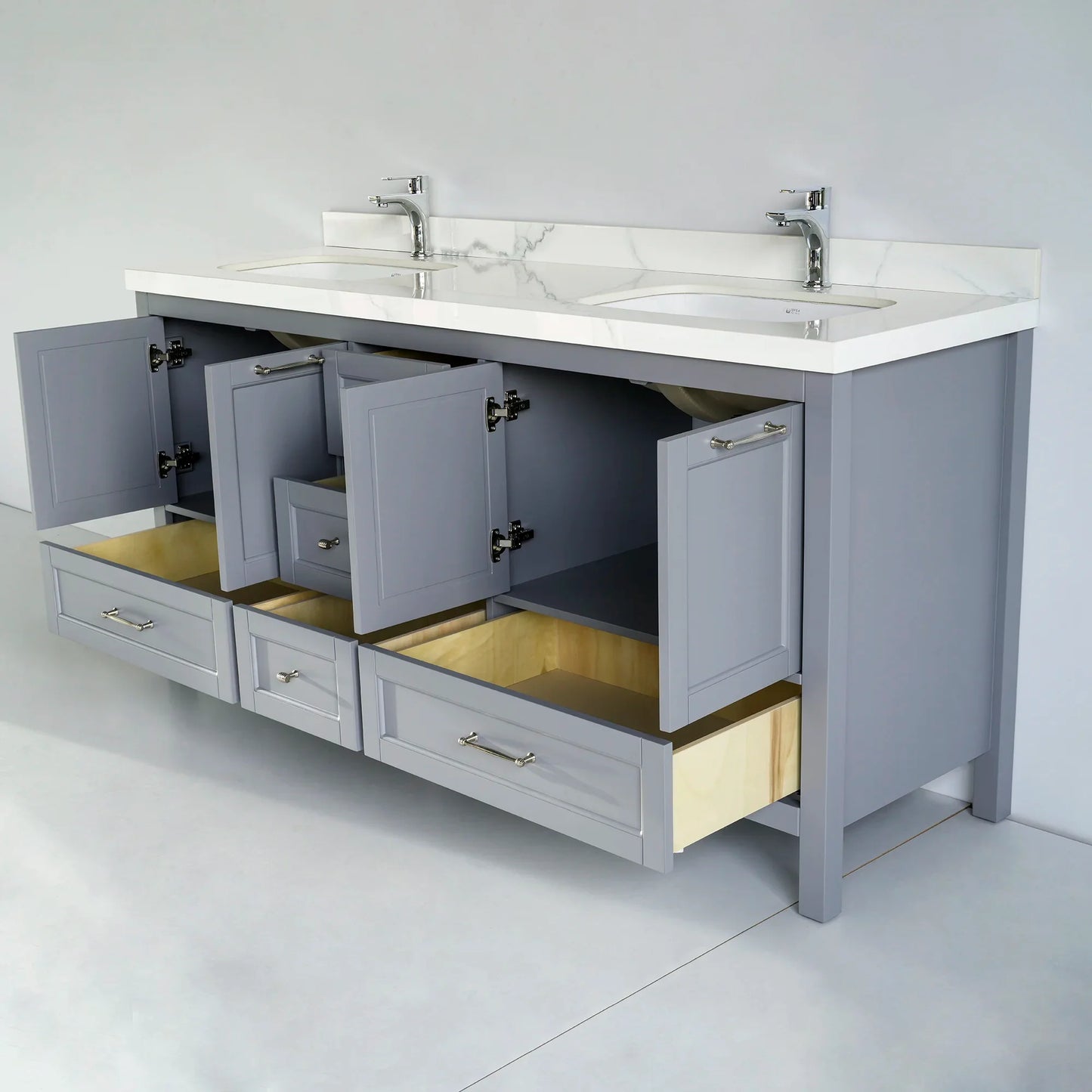 72 Inch Gray Selena Bathroom Vanity