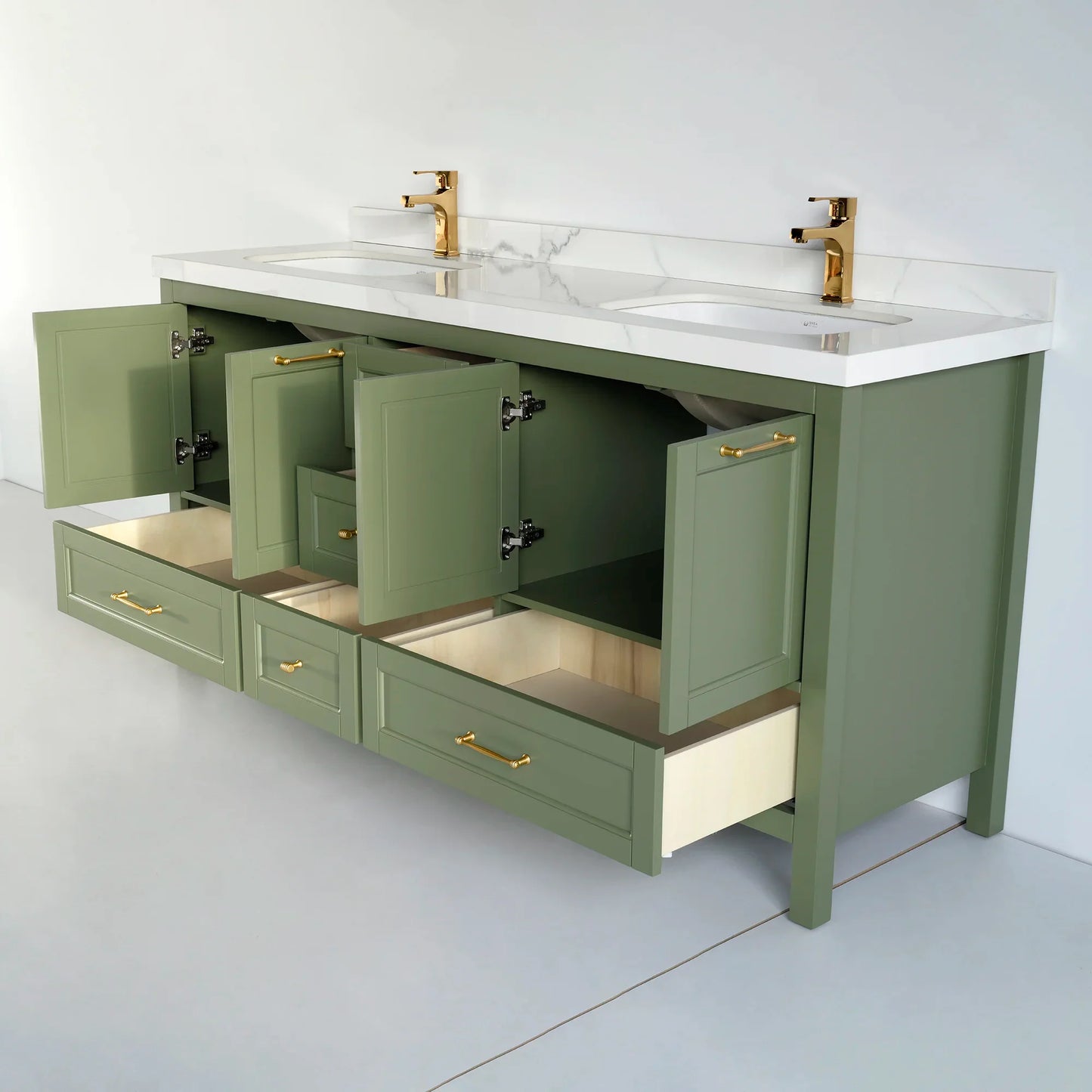 72 Inch Green Selena Bathroom Vanity