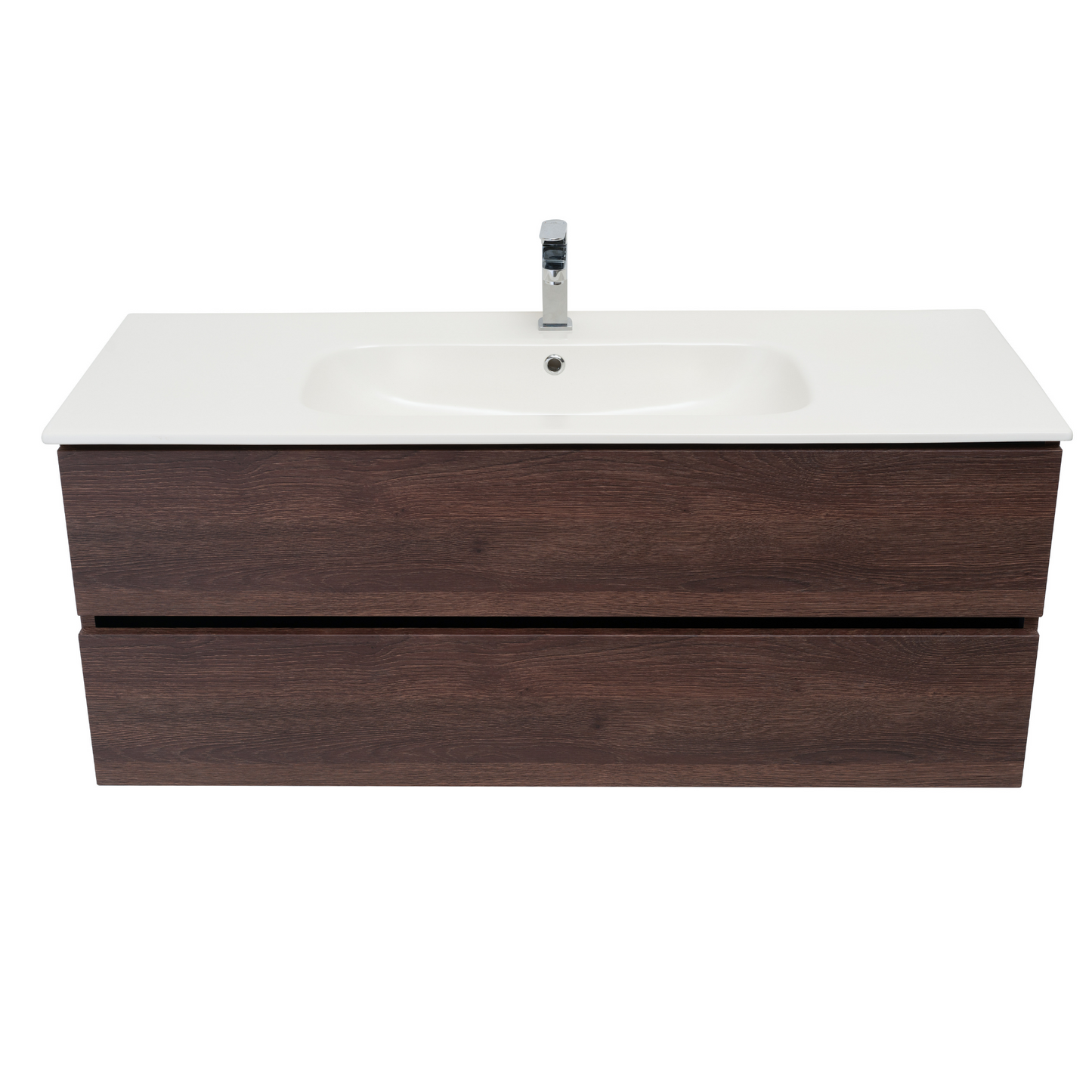 48 Inch Dark Oak Veneto Floating Bathroom Vanity