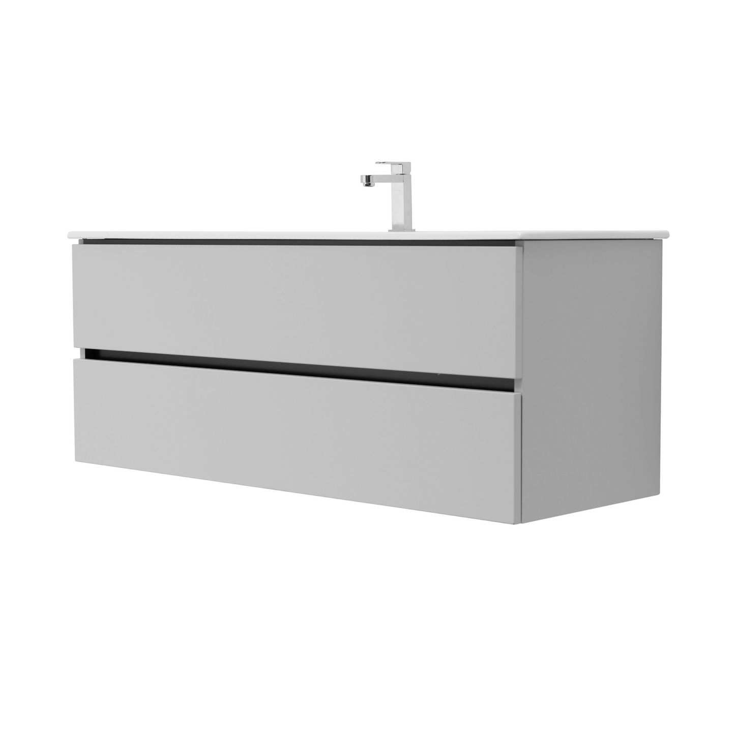 48 Inch Matte Cashmere Veneto Floating Bathroom Vanity