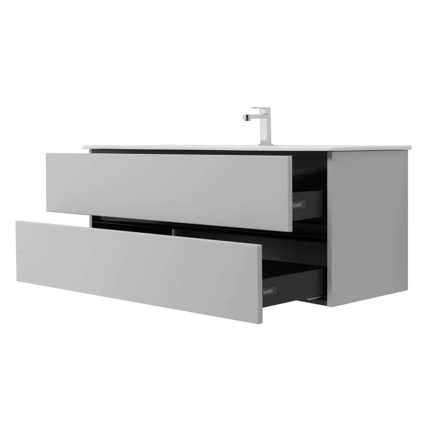 48 Inch Matte Cashmere Veneto Floating Bathroom Vanity