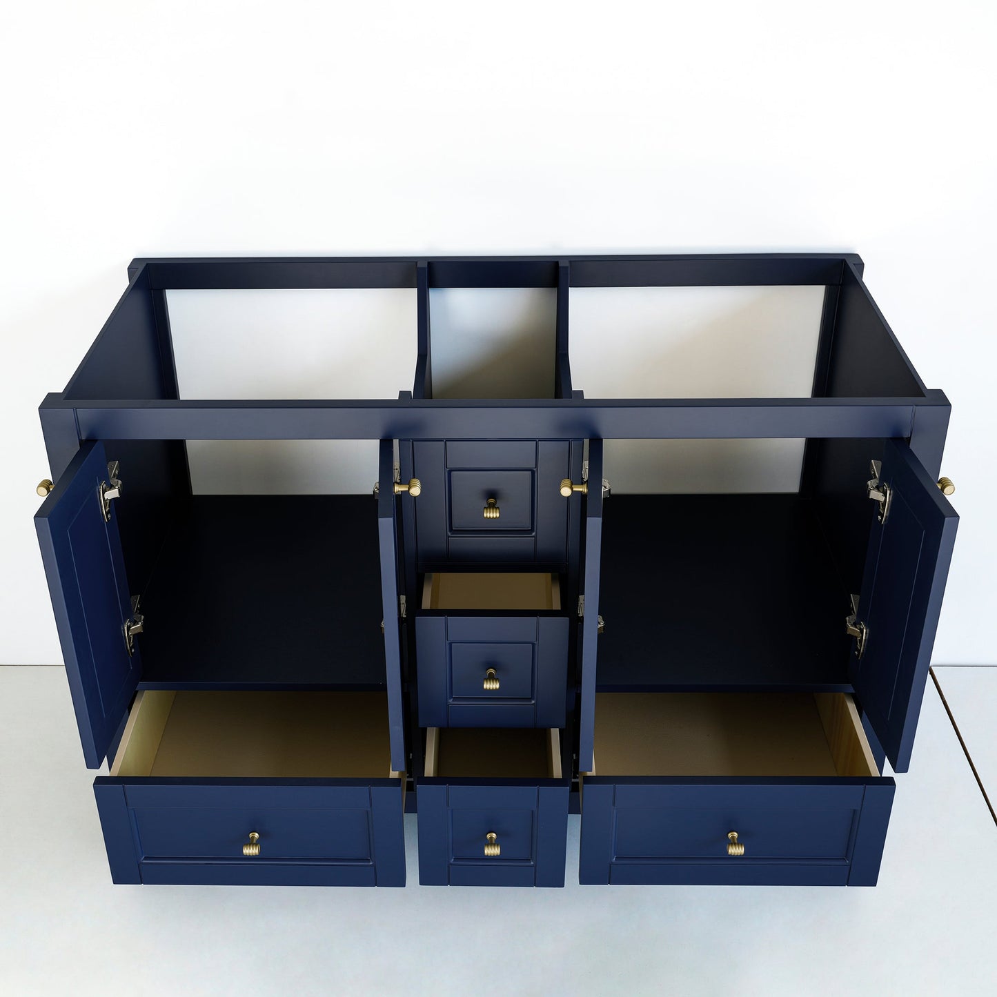 48 Inch Navy Blue Selena Double Sink Bathroom Vanity