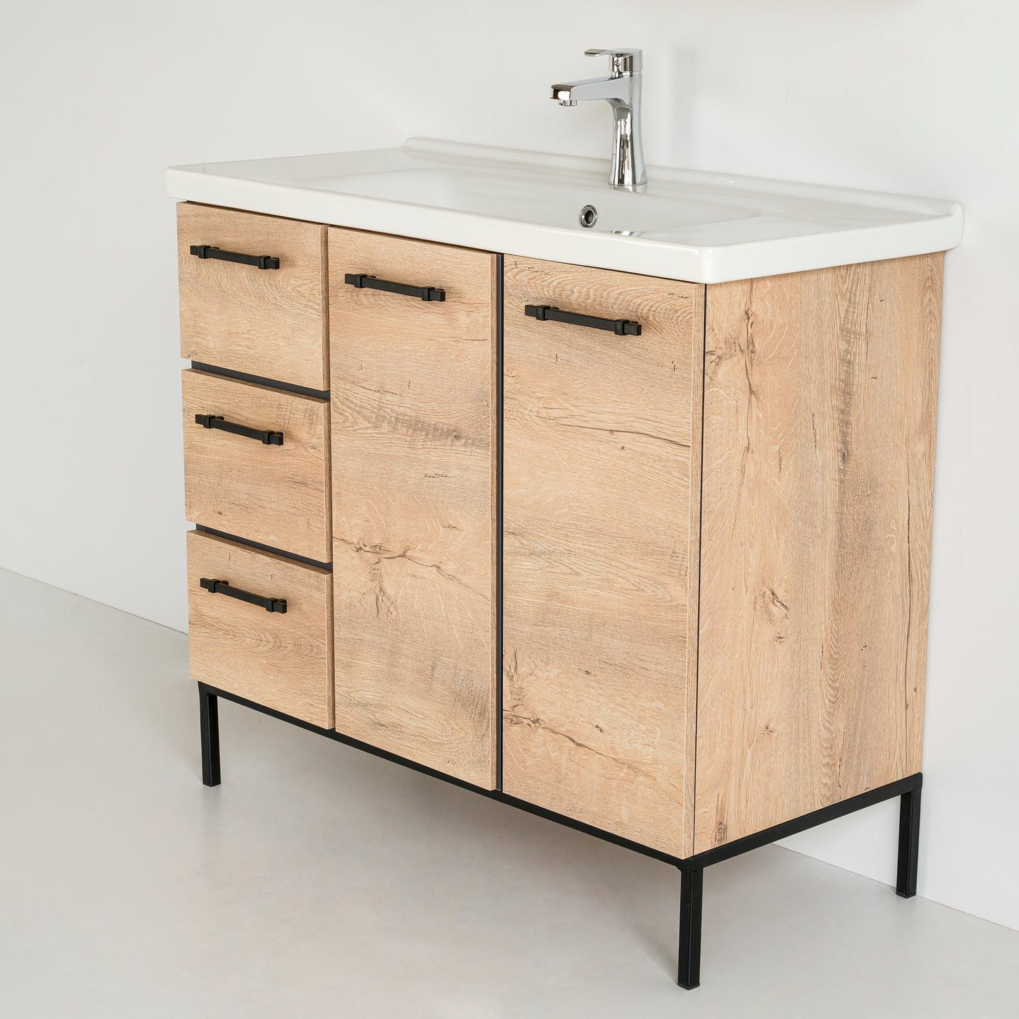 40 Inch Beechwood Desert Single Sink Free Standing Bathroom Vanity